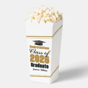 Ballotins Popcorn de fête de remise des diplômes Chic Gold C