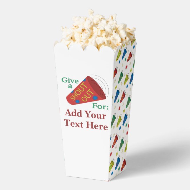 Ballotins Popcorn Personnalisable Criez Votre Message (Sauté)