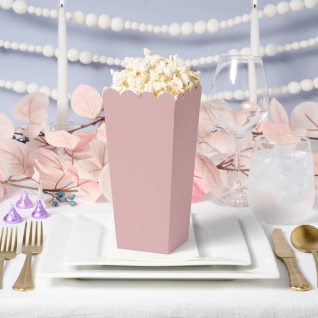 Ballotins Popcorn Simple Rose Poussiéreux (Mariage)