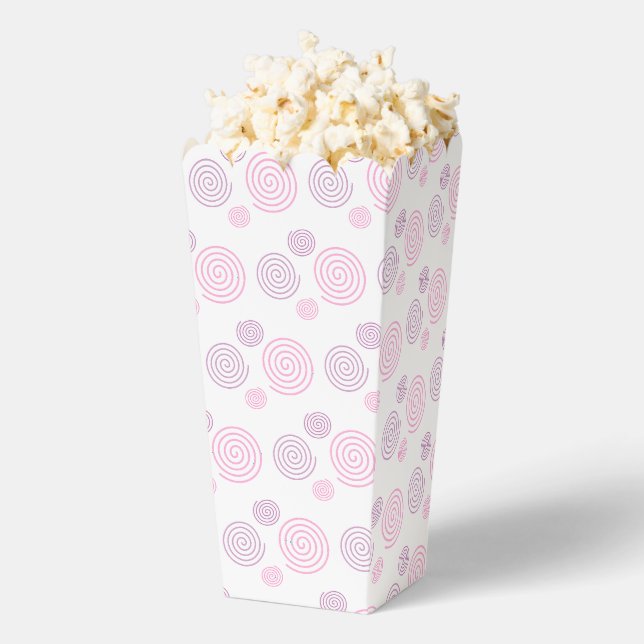 Ballotins Popcorn spirales rose fantaisie et fun (Sauté)
