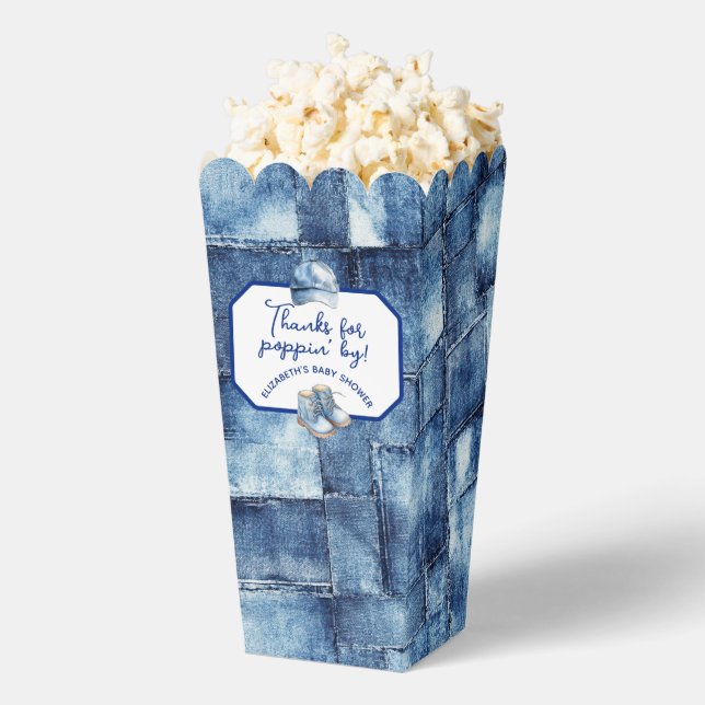 Ballotins Popcorn sur le thème du denim Custom Blue Jean Bab (Sauté)