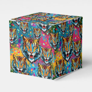 Ballotins Pouf teinté de peinture couleurs arc-en-ciel Tête