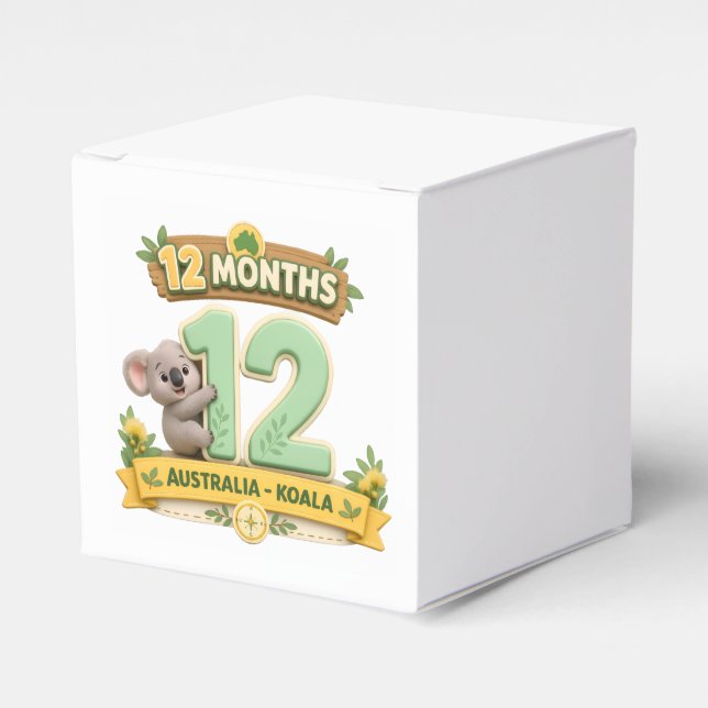 Ballotins Premier anniversaire bébé 12 mois (Verso)