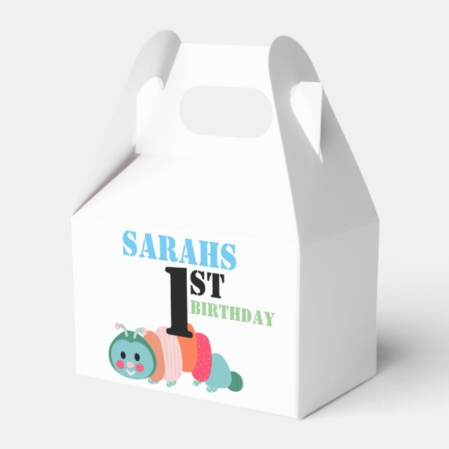 Ballotins Premier anniversaire de la Caterpillar colorée (Verso)