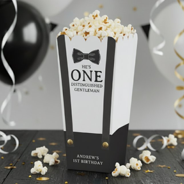 Ballotins Premier anniversaire d'un garçon distingué (Boy 1st Birthday One Distinguished Gentleman Favor Boxes
)