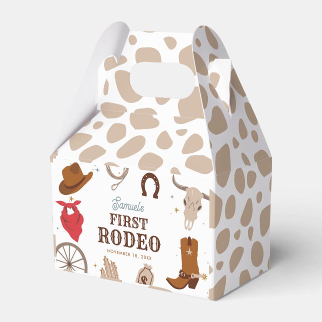 Ballotins Premier Rodéo Beige Wild West Boy 1er Anniversaire (Verso)