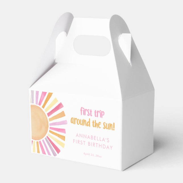 Ballotins Premier voyage autour du soleil filles 1er anniver (Verso)