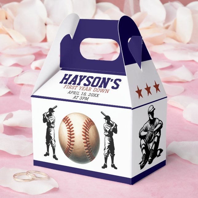 Ballotins Première année de baseball bas 1ère fête d'anniver (Mariage)