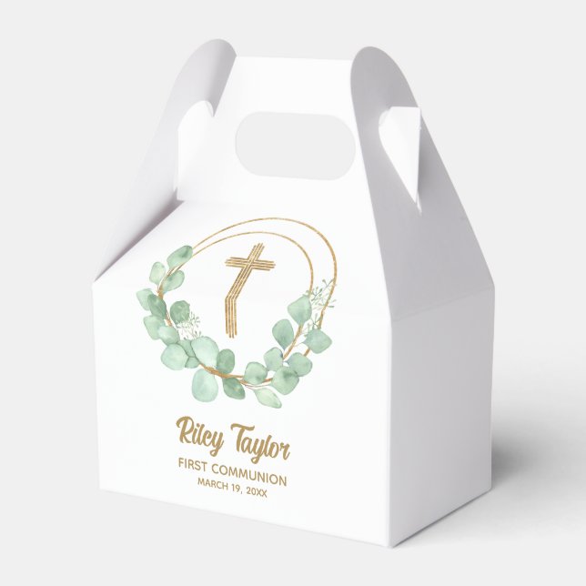 Ballotins Première communion d'Eucalyptus de la Croix d'Or (Verso)