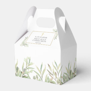 Ballotins Première communion élégante avec verdure