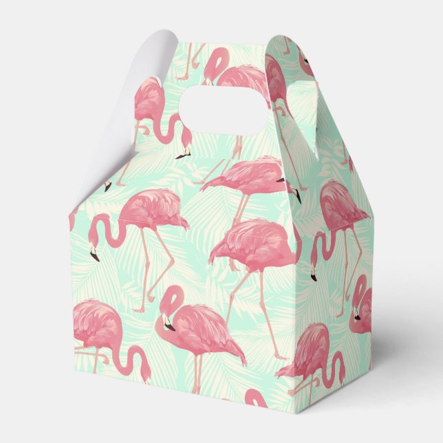 Ballotins Preppy Chic Elegant Pink Flamingo Motif (Verso)