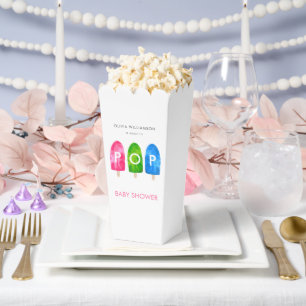 Ballotins Prêt à faire éclater la colorée Baby Shower Popsic