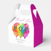 Prêt à pop crème glacée Gradient Baby shower rose