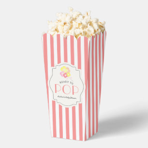 Ballotins Prêt à pop rose Baby shower de fille Popcorn