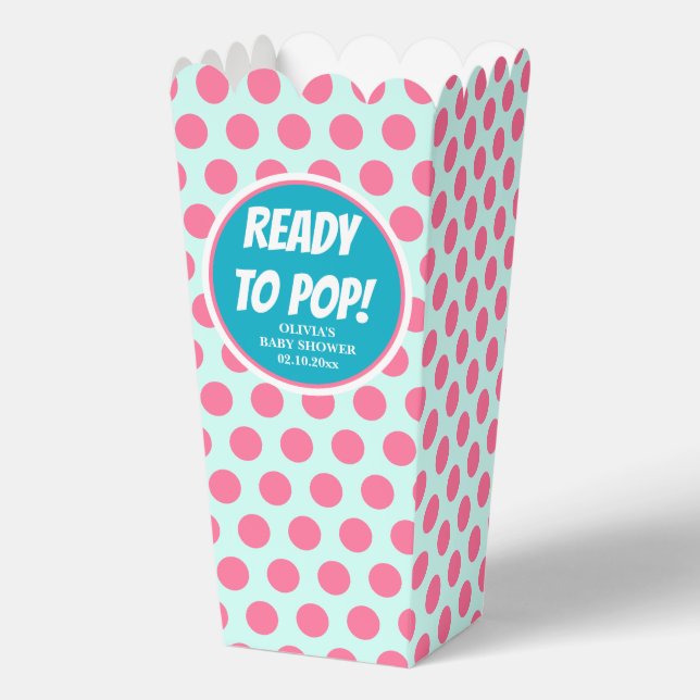Ballotins Prêt pour pop Baby shower Popcorn (Recto)