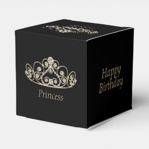 Ballotins Princess Birthday Design - Gold Tiara Crown