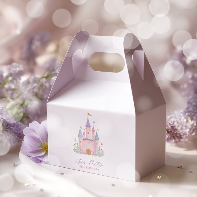 Ballotins Princess Birthday Enchanted Castle Girls (Princess Castle Girls Birthday Party Gable Boxes)