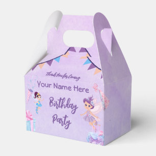 Ballotins Princess Fairytale boîte d'invitation de carte d'a