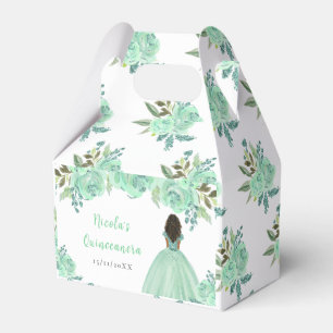 Ballotins Princesse à peau foncée Fleur Menthe Florale Quinc
