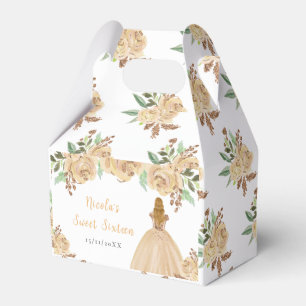 Ballotins Princesse aux Cheveux Blonds Peach Floral Sweet Se