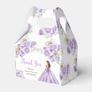 Ballotins Princesse en Robe violette Sweet sixteen Merci