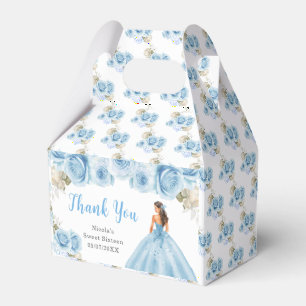 Ballotins Princesse en Sweet sixteen bleu Merci