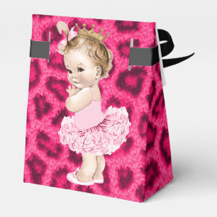 Ballotins Princesse personnalisée dans Tutu Baby shower Leop