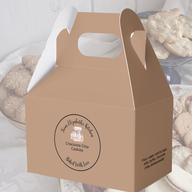 Ballotins Produits faits maison Ingrédients Papier Kraft Bro (Créateur téléchargé)