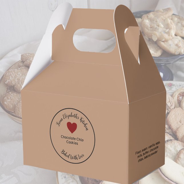 Ballotins Produits faits maison Ingrédients Papier Kraft Bro (Créateur téléchargé)