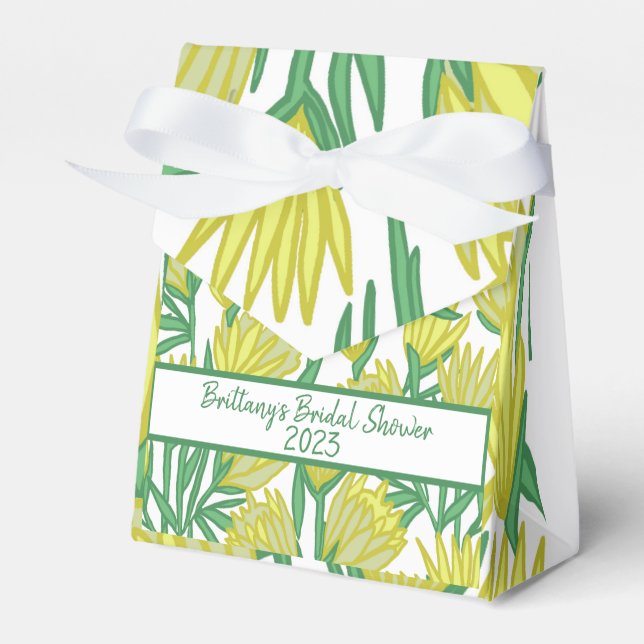 Ballotins Protea Jaune Design Floral Original (Verso)