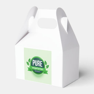 Ballotins Pure végétarien vert Feuille Étiquette Ballotin