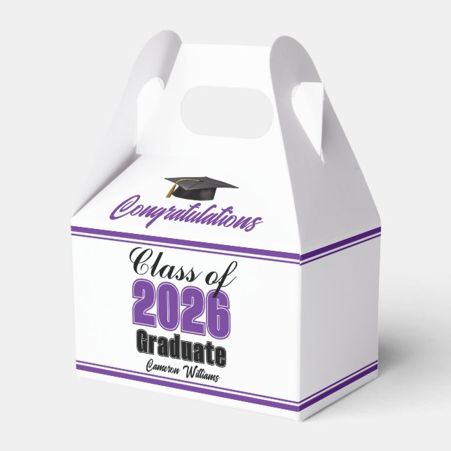 Ballotins Purple Class of 2026 Custom Graduation Party (Verso)