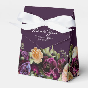 Ballotins Purple Dark Moody Elégant Mariage Floral