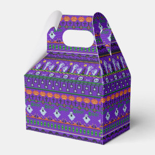 Ballotins Purple Halloween fournit tricot motif