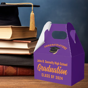 Ballotins Purple Orange Custom 2024 Graduation Party