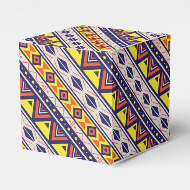 Ballotins Pyramides tripartites jaunes orange Imprimer (Verso)