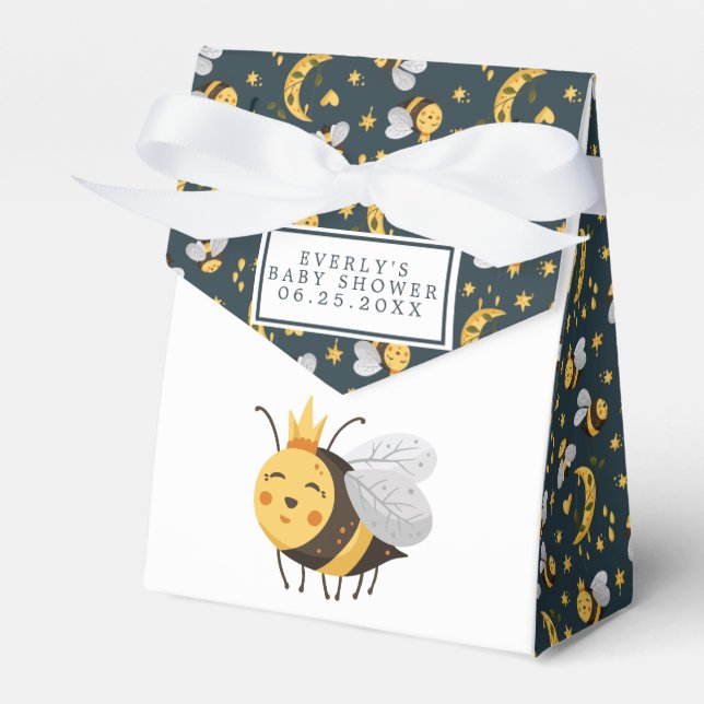 Ballotins Queen Bee Honey Bee Baby shower mignon (Verso)