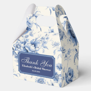 Ballotins Quelque Chose De Bleu Floral Toile De Jouy Chinois