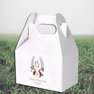 Ballotins Quinceanera Floral Western Horseshoe