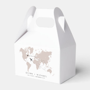 Ballotins QUINN Blush World Map Voyage Destination Mariage