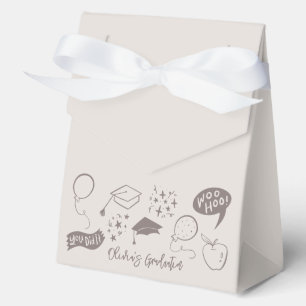 Ballotins Quirky Doodle Graduation Party Sandy Beige