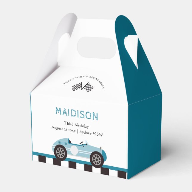 Ballotins Race Car Boy Fête d'anniversaire (Verso)