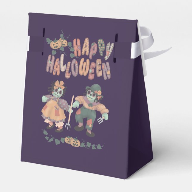 Ballotins Rag Doll Zombies - Boîtes de Favour pour un Joyeux (Arrière)