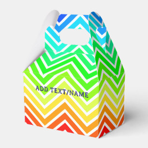 Ballotins Rainbow Chevron Motif Nom personnalisé