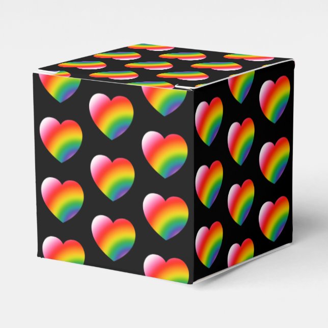 Ballotins Rainbow Pride Gradient Hearts Motif (Verso)