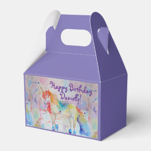 Ballotins Rainbow Unicorn Girls Birthday Cake Ballotin