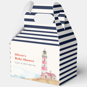 Ballotins Rayure Bleue Marine Garçon Phare Baby Shower