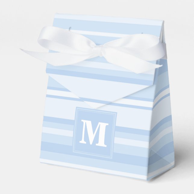 Ballotins Rayures bébé bleu monogramme (Verso)