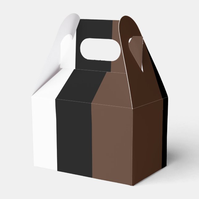 Ballotins rayures Brown, noir et blanc (Verso)