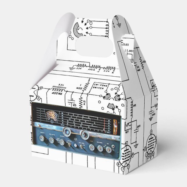 Ballotins Récepteur radio vintage à ondes courtes (Verso)